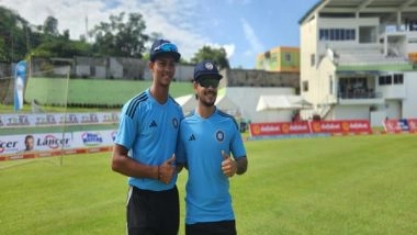 Sports News | Yashasvi Jaiswal, Ishan Kishan Get Test Cap in Match Against West Indies 