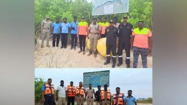 World News | Tamil Nadu: Security Forces Conduct Joint Patrol in Rameswaram Against Illegal Activities