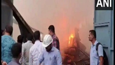 India News | Maharashtra: Fire Breaks out at Industrial Area in Thane, No Casualties Reported