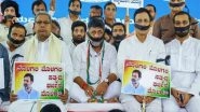 India News | Karnataka Congress Holds Silent Protests Against Centre over Alleged Bank Frauds