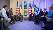 World News | Ukrainian President Zelenskyy, US Counterpart Biden Discuss Long-term Support, Weapons, Politics