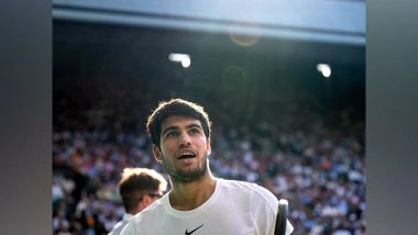 Sports News | Wimbledon: Alcaraz Reaches First Semifinal in London, Sets Up Clash with Medvedev