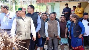 India News | Himachal CM Sukhu Visits Flood-hit Thunag, Announces Rs One Lakh for Affected Families 