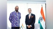 World News | Jaishankar Meets UK FS James Cleverly, Discusses Global Issues, Security of Indian Diplomats