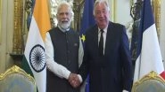 World News | PM Modi Meets President of French Senate Gerard Larcher in Paris