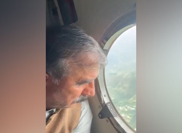 India News | Himachal CM Sukhu Conducts Aerial Survey of Flood-affected Areas in Kinnaur District 