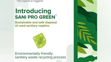 Business News | Sani Pro Green Services Now Available in Mumbai and Pune: A Sustainability Innovation in Recycling of Used Sanitary Napkins by 'Rentokil Initial Hygiene India'