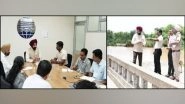 Business News | UT Environment Standing Committee Chairman Satnam Singh Sandhu Assesses the Damage Caused by Unprecedented Rain in Chandigarh