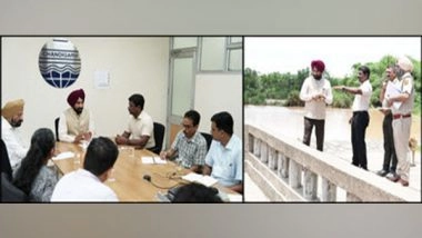 Business News | UT Environment Standing Committee Chairman Satnam Singh Sandhu Assesses the Damage Caused by Unprecedented Rain in Chandigarh
