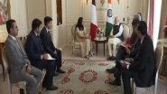 World News | PM Modi Meets Thought Leaders, Prominent Business People in Paris &nbsp;