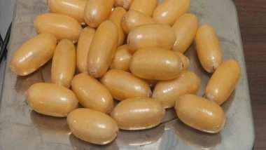 India News | 34 Capsules Containing Narcotic Substance Seized at Delhi Airport, One Arrested