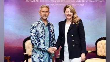 World News | Ensure Security of Our Diplomats, Combat Incitement to Violence: Jaishankar to Canadian Counterpart Mélanie Joly