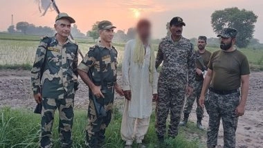 India News | BSF Arrests Pak National for Inadvertently Crossing India-Pak Border in Punjab's Amritsar