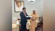 World News | Gautam Adani Meets Bangladesh PM on &lsquo;handover&rsquo; of 1600 MW Power Plant in Jharkhand&rsquo;s Godda