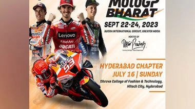 Sports News | MotoGP Bharat to Kickstart “Road to MotoGP” with Series of City Tours, Hyderabad Chapter Takes off on July 16