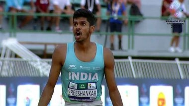 Sports News | M Sreeshankar Claims Silver Medal at the Asian Athletics Championships, Qualifies for Paris Olympics