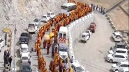 World News | Buddhist Monks Take Part in &lsquo;Peace Walk&rsquo; in Ladakh, Laud PM Modi&rsquo;s Call for Peace in World, Development of Buddhist Places in India
