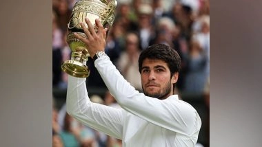 Sports News | Carlos Alcaraz Scripts Epic Comeback to Clinch Maiden Wimbledon Crown, Defeats Novak Djokovic in Thrilling Final