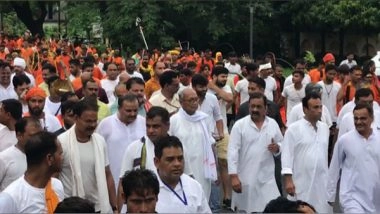 India News | Former MP CM Digvijaya Singh Participates in Kanwar Yatra in Jabalpur