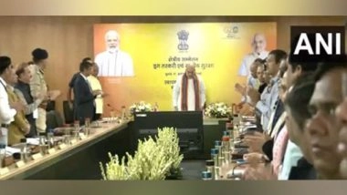 India News | Amit Shah Chairs Regional Conference on ‘Drugs Smuggling and National Security'; 1,44,000 Kg Drugs Worth Rs 2,416-cr Destroyed