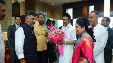 India News | Tamil Nadu CM Stalin, DMK MP TR Baalu Arrive in Bengaluru Ahead of Joint Oppn Meeting