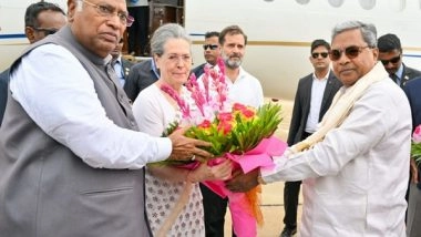 India News | Sonia Gandhi, Mallikarjun Kharge, Rahul Gandhi Arrive at Bengaluru Ahead of Joint Oppn Meeting