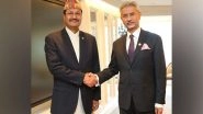 World News | Jaishankar Meets Nepali Counterpart on Sidelines of BIMSTEC Meeting