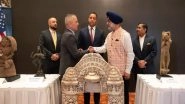 World News | Indian Consulate in New York Holds Repatriation Ceremony for 105 Trafficked Antiquities Handed over by US