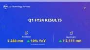 Business News | L&T Technology Services Reports 15 Per Cent Growth in Q1FY24