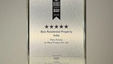 Business News | MANA Foresta Achieves Second Consecutive Asia Pacific Property Awards for Best Residential Property in India