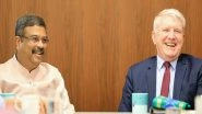 World News | Union Education Minister Pradhan Meets Australian Counterpart, Calls for Strengthening India-Australia Ties