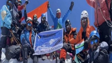 India News | Indian Mountaineers Make History by Conquering Challenging Mt Brammah 1