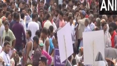 India News | Kolkata: Large Crowd Gathers Near Tipu Sultan Masjid to Mark TMC's 'Shahid Diwas'