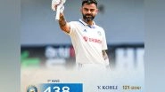 Sports News | Kohli's Ton, Fifties by Rohit, Jaiswal, Ashwin Push India to 438 Against West Indies in 2nd Test (Day 1, Tea)