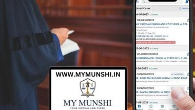 Business News | Now Lawyers Can Manager Their Court Cases With MyMunshi App- A Virtual Law Clerk