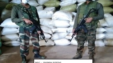 India News | Mizoram: Assam Rifles, Customs Seize 148 Bags of Poppy Seeds, Illegal Areca Nuts in Two Operations