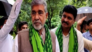 India News | Hyderabad: Nobel Peace Prize Laureate Kailash Satyarthi Participates in Green India Challenge, Plants Saplings