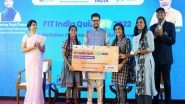 Sports News | Anurag Singh Thakur Felicitates Fit India Quiz State Round Winners, Distributes over Rs 2 Crore Prize Money