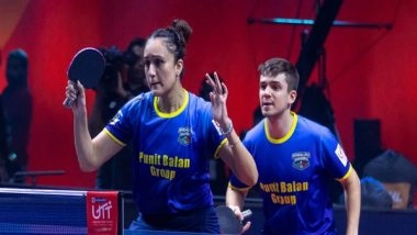 Sports News | Ultimate Table Tennis: Manika, Natalia Help Keep Bengaluru Smashers Alive in Tournament