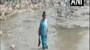 India News | Chhattisgarh: Dedicated Towards Students, Teacher Crosses River Everyday to Reach School