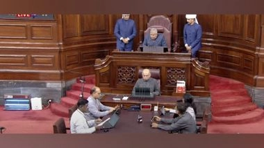 India News | Rajya Sabha Adjourned Till 12 Noon Amid Opposition Uproar over Manipur Issue