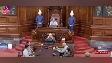 India News | Rajya Sabha Adjourned Till 3 Pm, Deputy Chairman Asks Suspended Member Sanjay Singh to Leave House