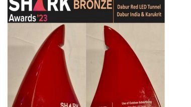 Business News | Innovative Durga Puja Outdoor Advertising Campaign Wins Accolade at ET Brand Equity Shark Awards 2023