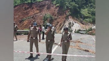India News | Uttarakhand: SP Inspects Stretch of National Highway on Rudraprayag-Chamoli Border After It is Closed Due to Rain