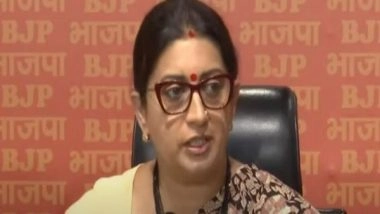 India News | “Opposition Running Away from Discussion over Manipur Issue”: Smriti Irani