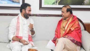 Business News | Assam CM Meets DoNER Minister G Kishan Reddy, Reviews Progress of Schemes