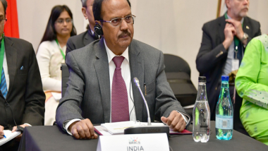 World News | BRICS: NSA Ajit Doval Meets Chinese Diplomat Wang Yi in South Africa, Highlights Need to Restore Peace in Border Areas