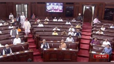 India News | Rajya Sabha Faces Another Adjournment, Opposition Demands Immediate Discussion on Manipur Violence Under Rule 267