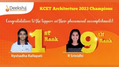 Business News | Deeksha Dominates KCET Architecture Results 2023