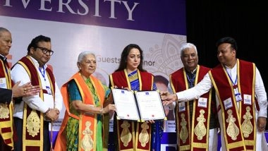 Business News | Governor of Uttar Pradesh, Anandiben Patel Confers Degrees at 4th Convocation of Sanskriti University